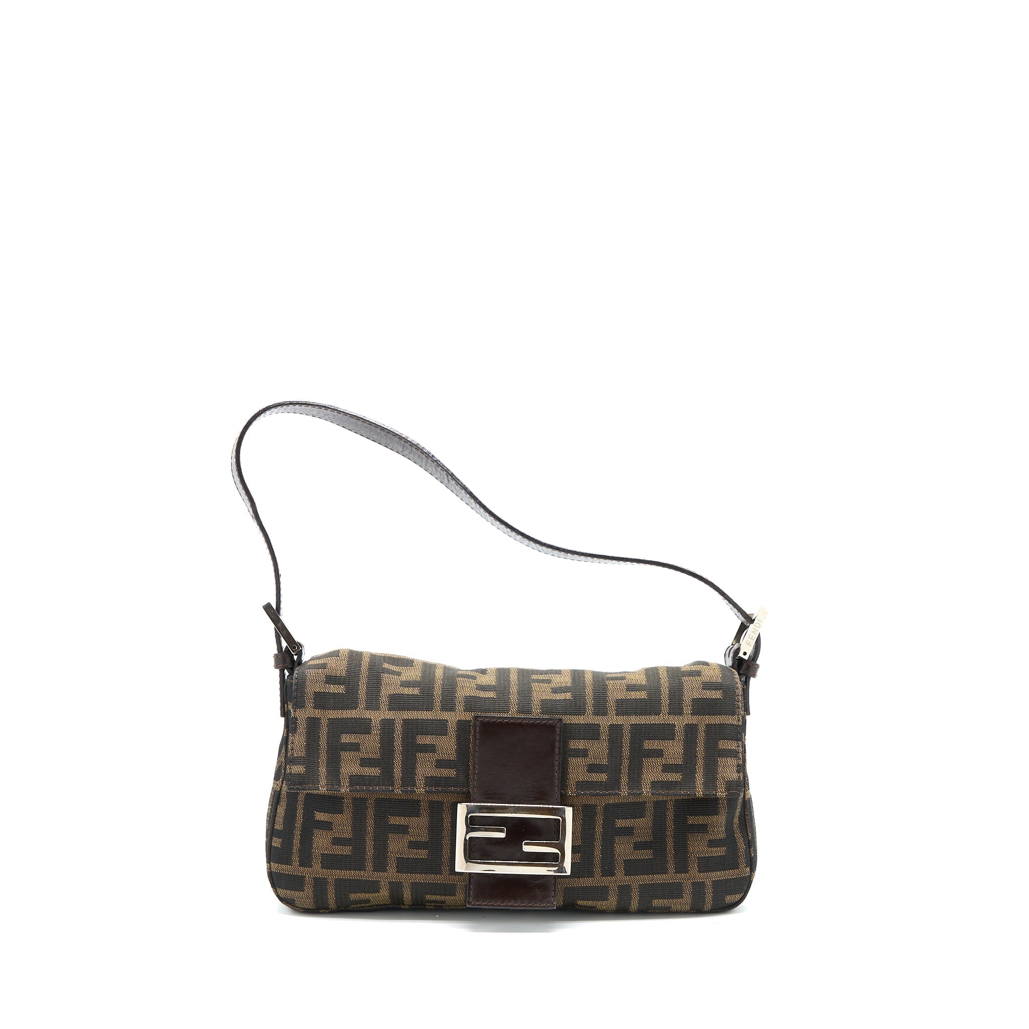 Fendi Vintage Baguette Shouder Bag FF Jacqiard SHW