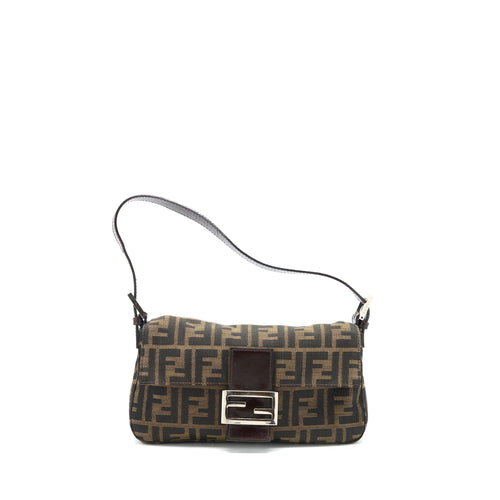 Fendi Vintage Baguette Shouder Bag FF Jacqiard SHW
