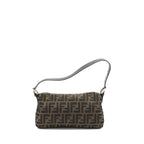 Fendi Vintage Baguette Shouder Bag FF Jacqiard SHW