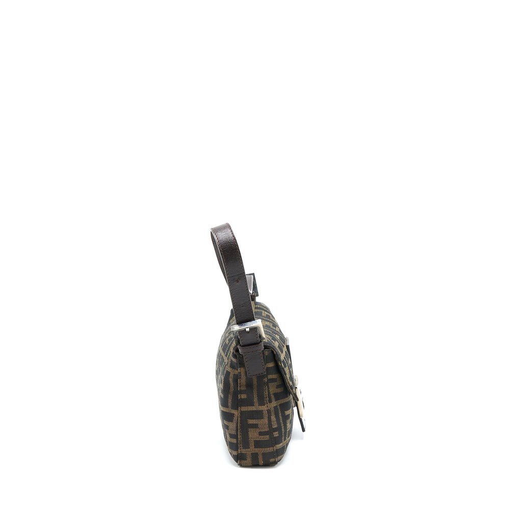 Fendi Vintage Baguette Shouder Bag FF Jacqiard SHW