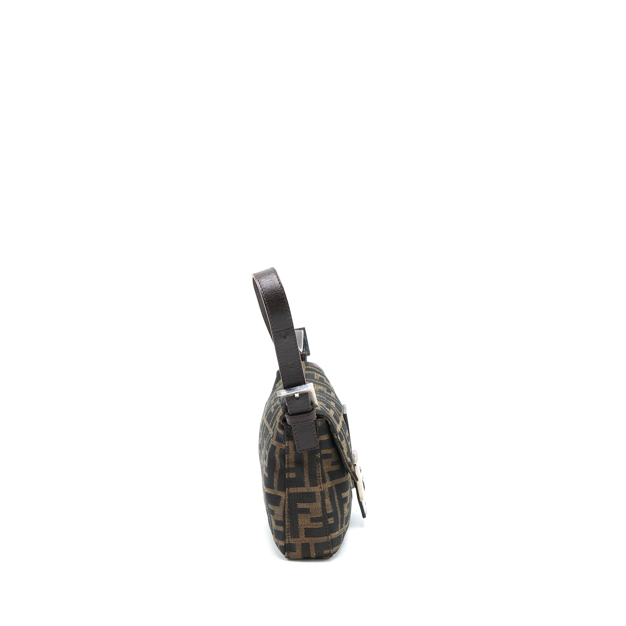 Fendi Vintage Baguette Shouder Bag FF Jacqiard SHW