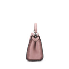 Fendi Mini Peekaboo Grained Calfskin Pink SHW