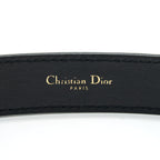 Dior size 70 D-fence Belt Black Smooth Calfskin 30mm