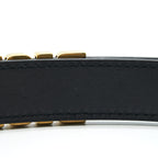 Dior size 70 D-fence Belt Black Smooth Calfskin 30mm