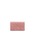 Dior Diorma Wallet On Chain Velvet Pink GHW