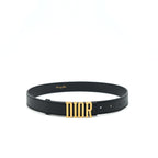 Dior size 70 D-fence Belt Black Smooth Calfskin 30mm