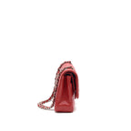 Chanel Medium Classic Double Flap Caviar Red SHW