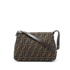 Fendi Vintage Baguette Bag FF Jacquard Fabric SHW