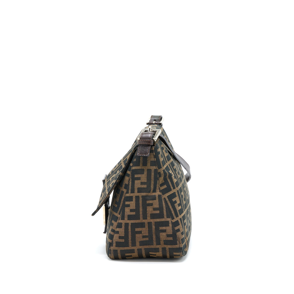Fendi Vintage Baguette Bag FF Jacquard Fabric SHW