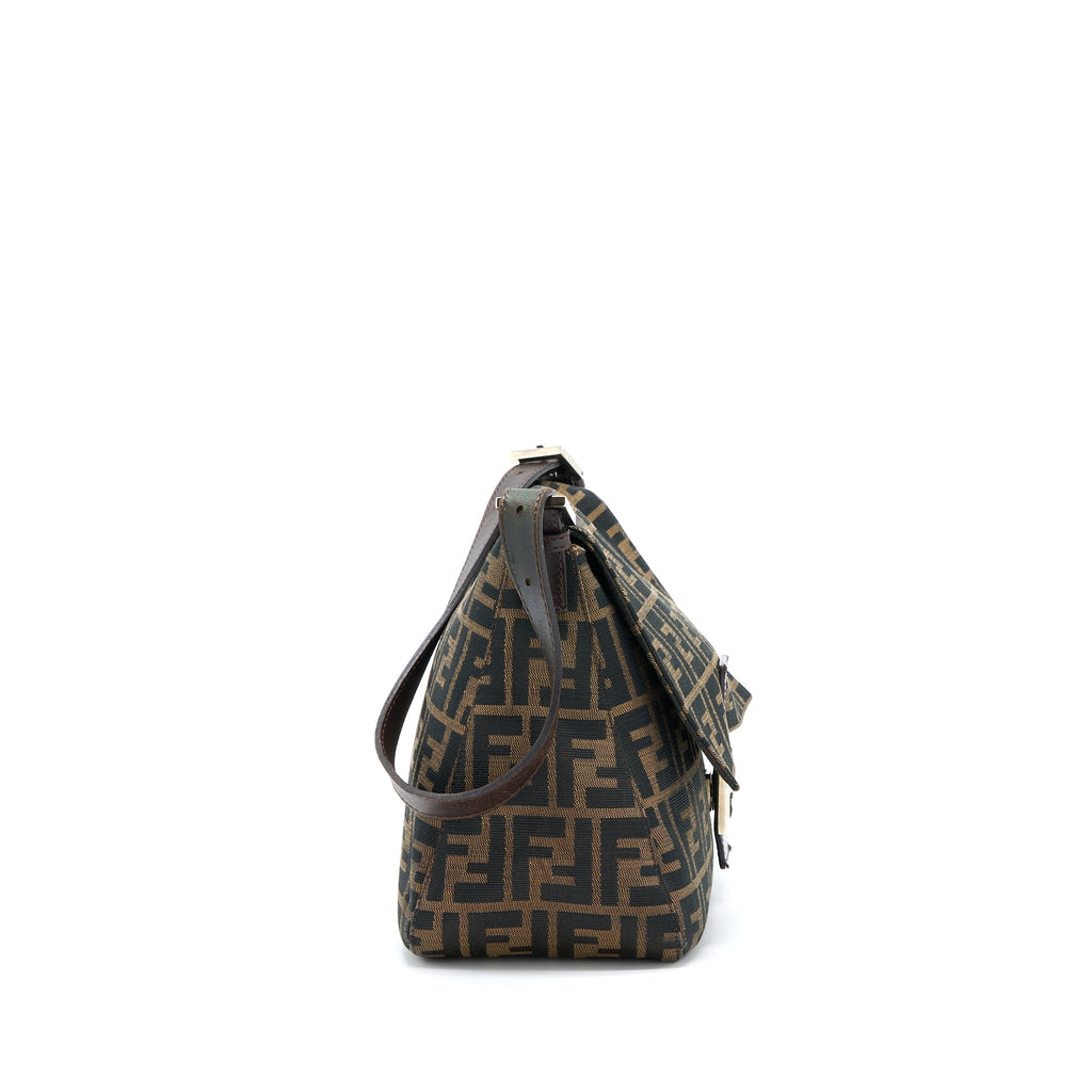 Fendi Vintage Baguette Bag FF Jacquard Fabric SHW