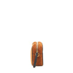 Fendi Camera Crossbody Bag suede leather brown/ black GHW