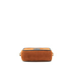Fendi Camera Crossbody Bag suede leather brown/ black GHW