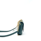 CHANEL FLAP BAG IN DARK TURQUOISE IN GHW