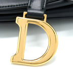 Dior Mini Saddle Bag Calfskin Black GHW