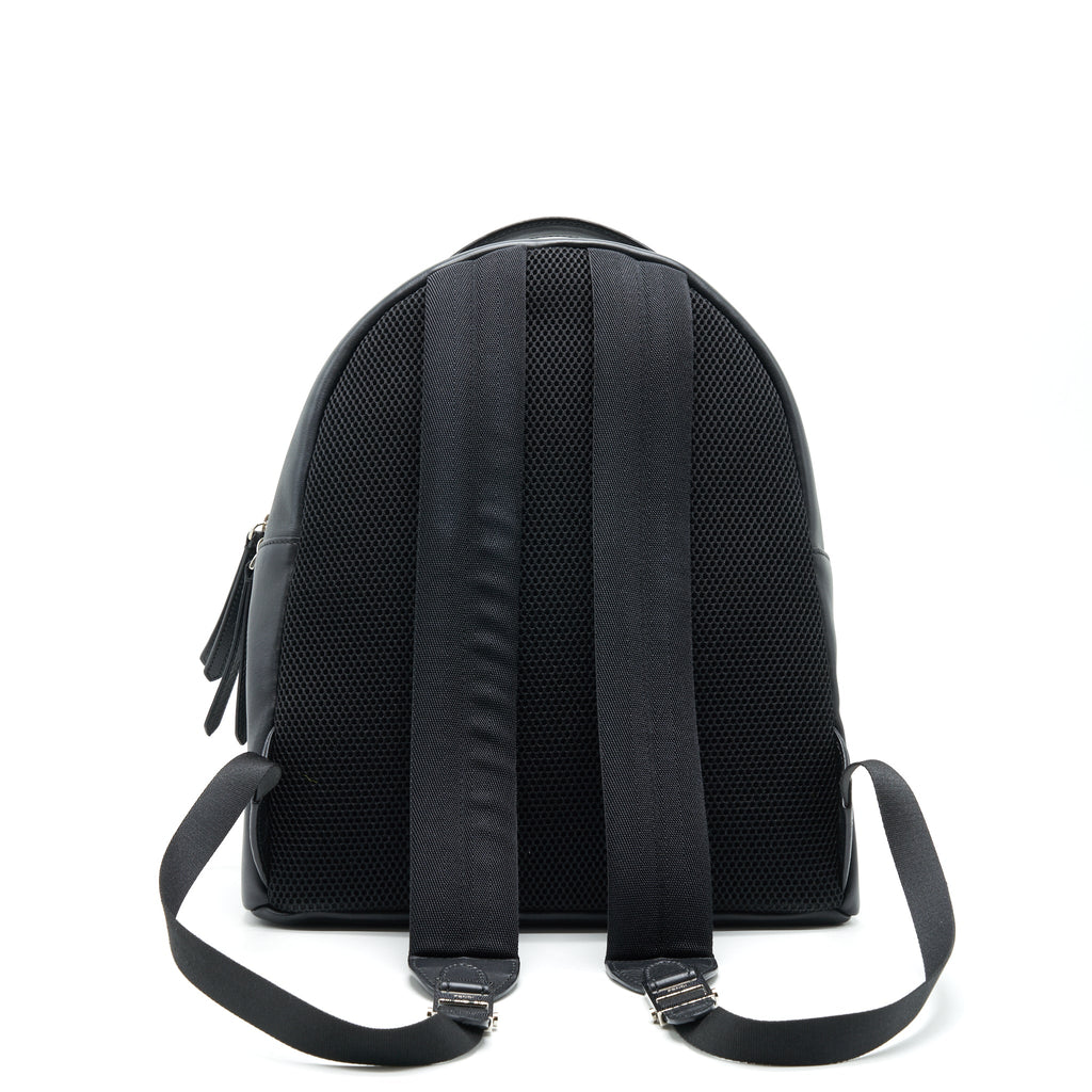 FENDI MONSTER BACKPACK IN BLACK WITH YELLOW FUR