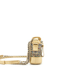 Chanel Small Gabrielle Hobo Bag Tweed Gold/Multicolour