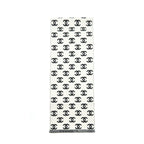 Chanel CC full logo Wool / cashmere double side scarf black/ white