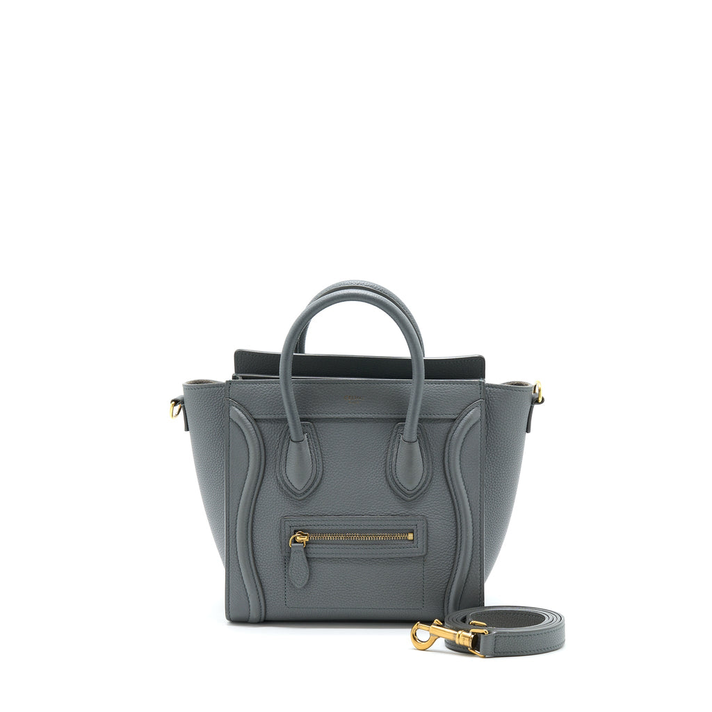Celine Nano Luggage Bag Grey