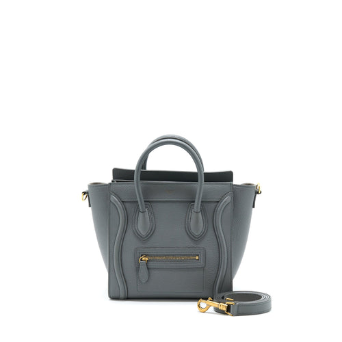 Celine Nano Luggage Bag Grey