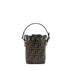 Fendi Mon Tresor Mini Bucket Bag Black/Brown GHW