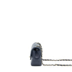 Chanel Mini Rectangular Flap Bag Lambskin Navy LGHW