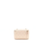 Chanel Long Vanity With Chain Caviar Beige LGHW