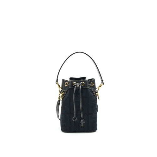 Fendi Mon Tresor Black Canvas Bag