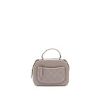 Chanel CC logo vanity with handle and Chain Grey with GHW