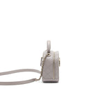 Chanel CC logo vanity with handle and Chain Grey with GHW