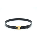 Celine Size 85 Triomphe Belt Smooth Calfskin Black