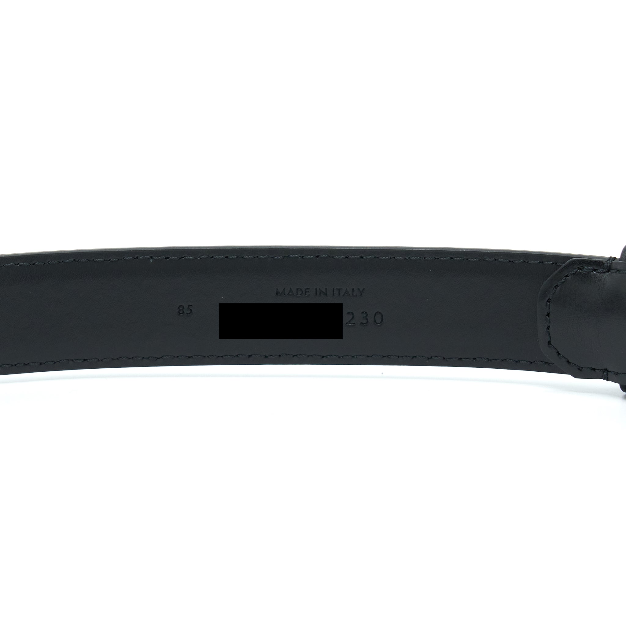 Celine Size 85 Triomphe Belt Smooth Calfskin Black