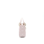 Dior Lady Dior Mini Tote Bag Pink with LGHW