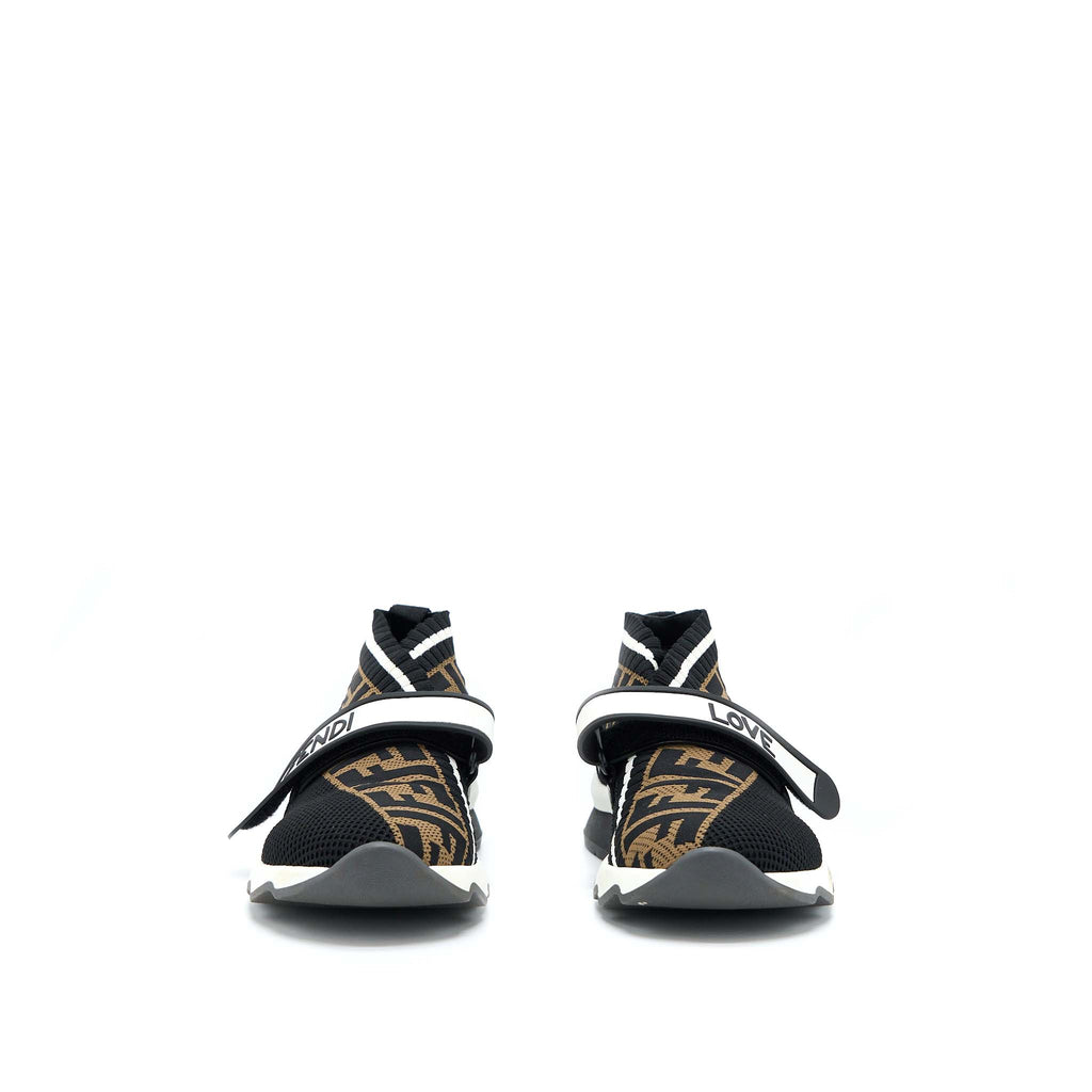 Fendi Size 37 Fabric Black Sneaker
