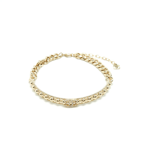 Chanel 22C Choker Light Gold Tone