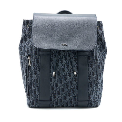 Dior Homme Backpack Oblique Jacquard Canvas/Leather Grey SHW