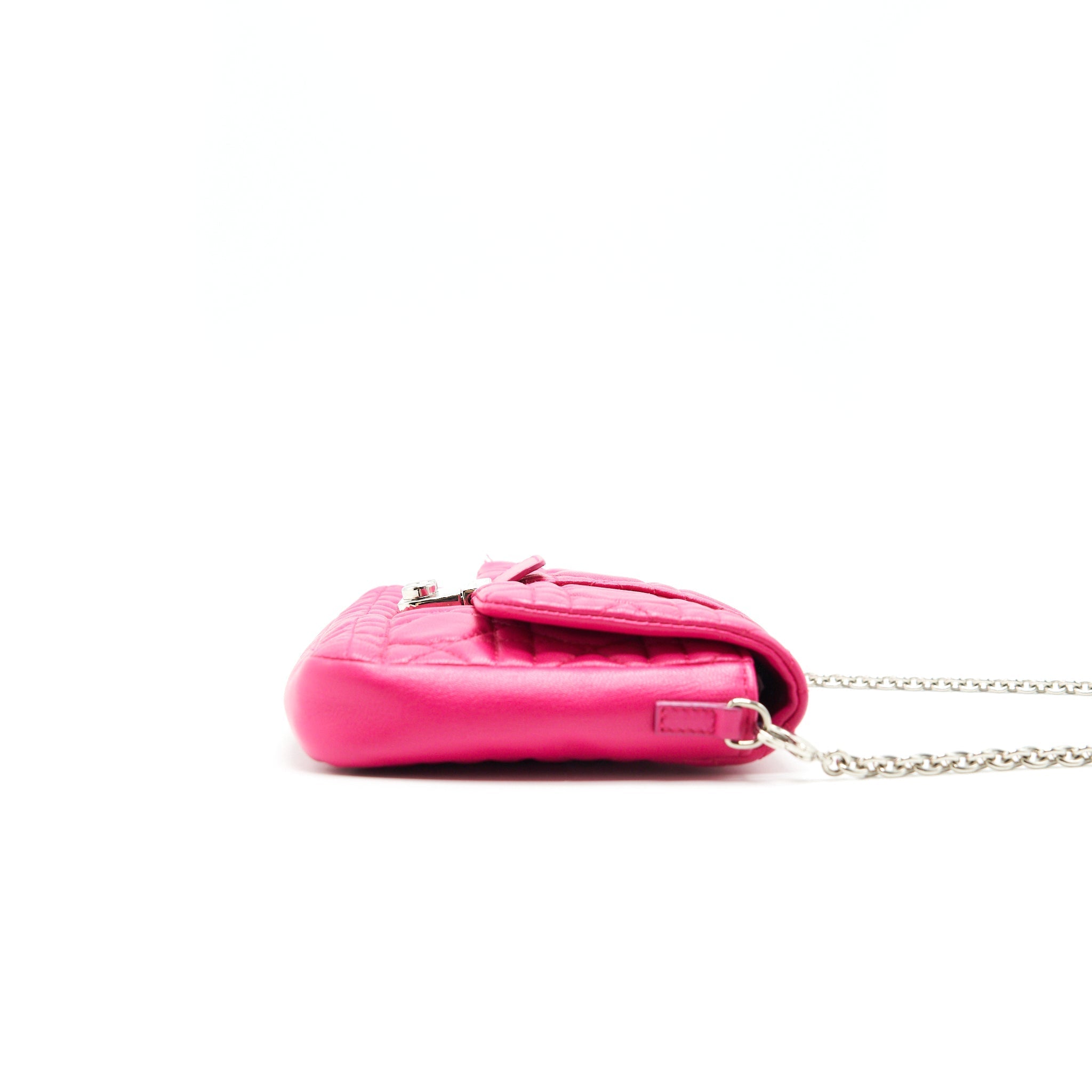 Dior Miss Dior Mini Crossbody Chain Bag Pink SHW