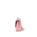 Chanel Iridescent Pearly Pink Medium Classic Double Flap Bag Caviar with LGHW