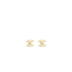 Chanel Mini CC Logo Earrings With Crystals LGHW
