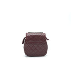 CHANEL Small Flap Bag With Chain Burgundy SHW