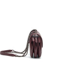 CHANEL Small Flap Bag With Chain Burgundy SHW