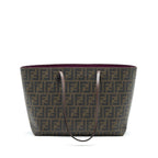 Fendi Monogram Leather Shopper Tote Bag