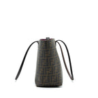 Fendi Monogram Leather Shopper Tote Bag