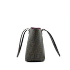 Fendi Monogram Leather Shopper Tote Bag