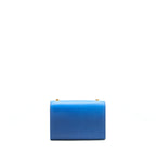 Saint Laurent Mini kate chain Bag (17cm) blue/ green GHW