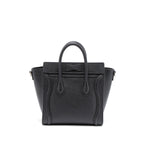 Celine Nano Luggage Bag Calfskin Black