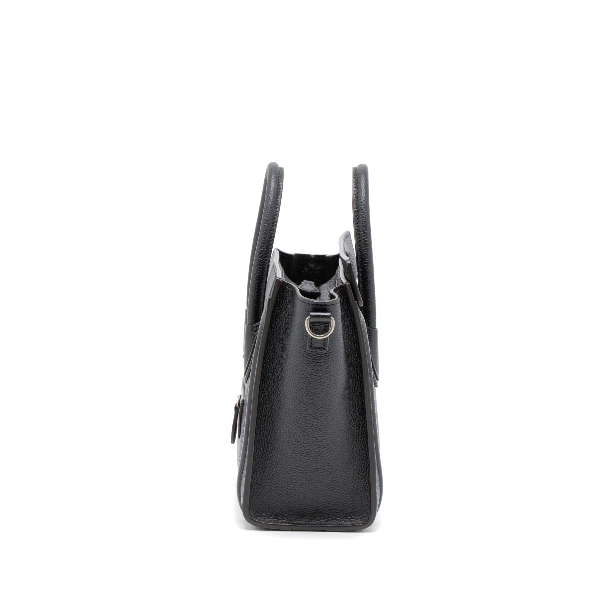 Celine Nano Luggage Bag Calfskin Black