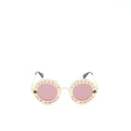 Gucci L’aveugle Par Amour Sunglasses White/Multicolour