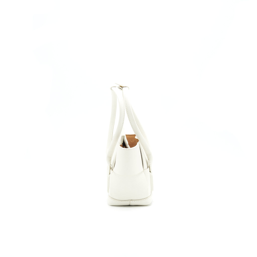 BOTTEGA VENETA MINI ARCO BAG WHITE