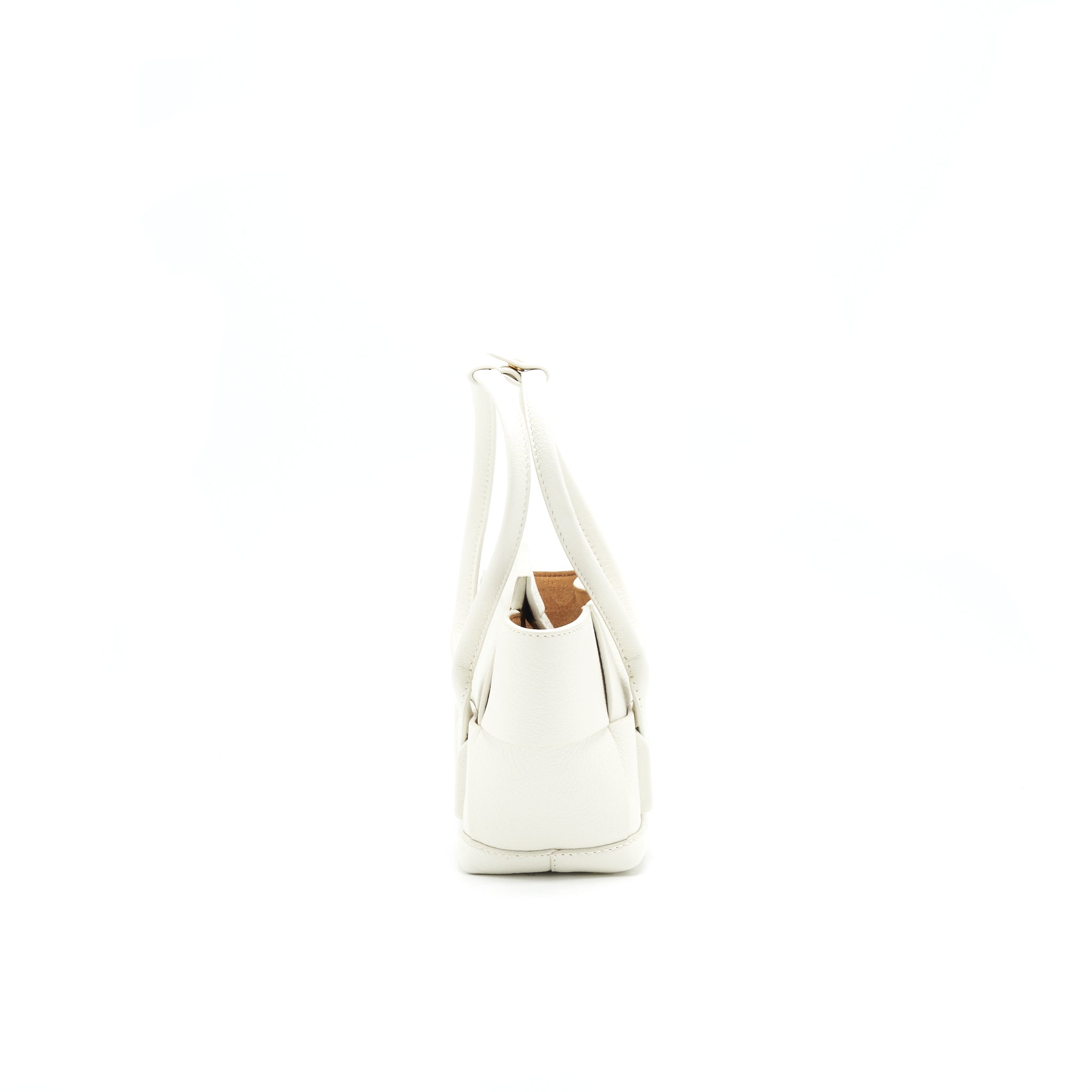 BOTTEGA VENETA MINI ARCO BAG WHITE