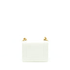 Chanel Mini Boy Handbag Calfskin White GHW (Microchip)